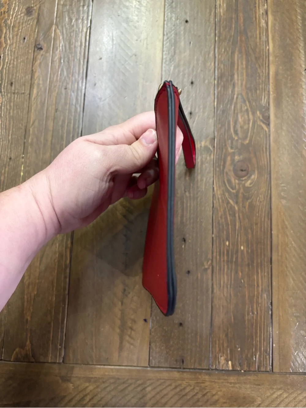 Kate Spade Wristlet in Red Saffiano Leather